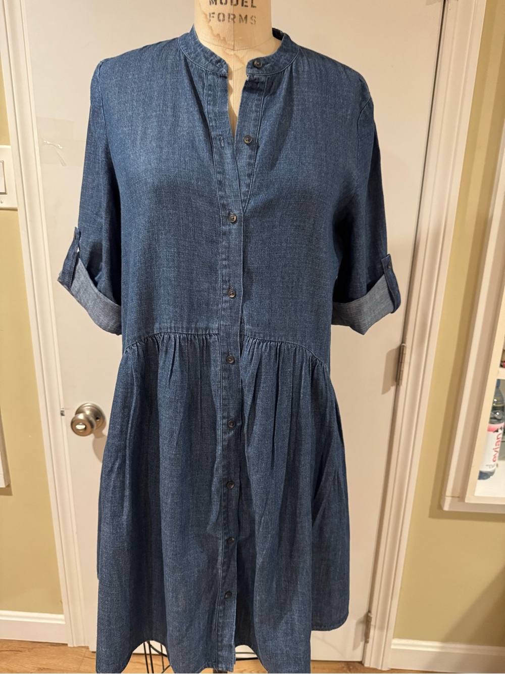 Madewell Denim Button-Front Women’s Dress - Blue size Small